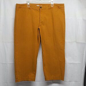 Old Navy Womens Chino Pants Crop 22 Plus High Rise Secret Slim Pocket